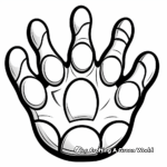 Dinosaur Paw Print Coloring Pages 2