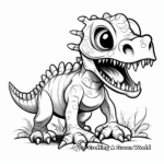 Dinosaur Skeleton Coloring Pages for Future Paleontologists 1