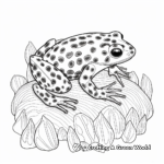 Distinct Varieties of Poison Dart Frogs Coloring Pages 1