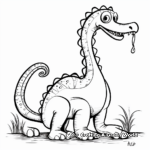 Distinguished Dinosaur: The Mighty Diplodocus Coloring Pages 4