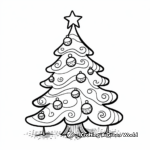 DIY Artist-Style Christmas Tree Coloring Sheets 1
