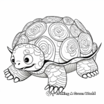 DIY Snapping Turtle Shell Pattern Coloring Sheets 4