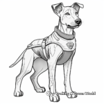 Doberman Service Dog Coloring Pages: Heroes in Action 2