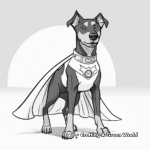 Doberman Service Dog Coloring Pages: Heroes in Action 3