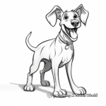 Doberman Show Dog Coloring Pages: In Action Poses 1