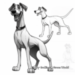 Doberman Show Dog Coloring Pages: In Action Poses 4