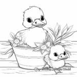Domestic Ducks Coloring Pages 2
