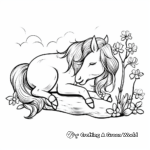 Doodle Art: Sleeping Unicorn Coloring Pages for Adults 2