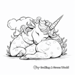 Doodle Art: Sleeping Unicorn Coloring Pages for Adults 3