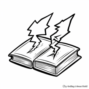 Double Lightning Bolt Coloring Pages 3