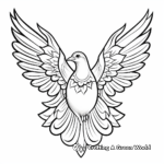 Dove and Peace Sign Coloring Pages 4