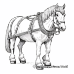 Draft Horse Coloring Pages for Those Who Love Detail 1