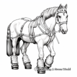 Draft Horse Coloring Pages for Those Who Love Detail 2
