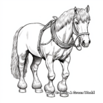 Draft Horse Coloring Pages for Those Who Love Detail 3