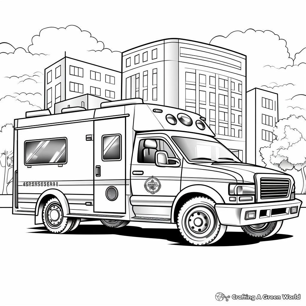 Ambulance Coloring Pages Free Printable Ambulance Coloring Pages Free Printable