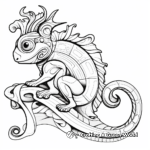 Dramatic Flap-Neck Chameleon Coloring Pages 4