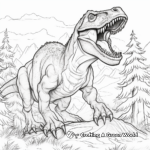 Dramatic Tyrannosaurus Rex Adult Coloring Pages 1