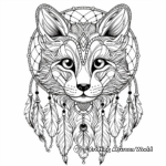 Dream Catcher with Animals Intricate Coloring Pages 1