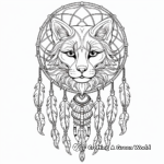 Dream Catcher with Animals Intricate Coloring Pages 3