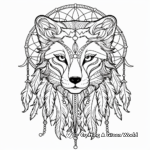 Dream Catcher with Animals Intricate Coloring Pages 4