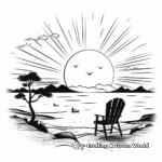 Dreamy Sunset Scenery Coloring Sheets 2