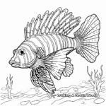 Dwarf Lionfish Coloring Pages 2