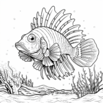 Dwarf Lionfish Coloring Pages 3