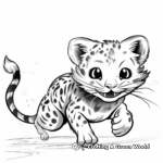Dynamic Action Leopard Gecko Coloring Pages 1
