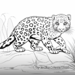 Dynamic Action Leopard Gecko Coloring Pages 4