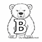 Dynamic 'B' for Bee Coloring Pages 3