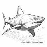 Dynamic Bull Shark Chase Coloring Pages 4