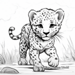 Dynamic Cheetah Coloring Pages 1