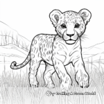 Dynamic Cheetah Coloring Pages 2