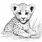 Dynamic Cheetah Coloring Pages 4