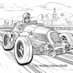 Dynamic Derby Car Race Coloring Pages 1