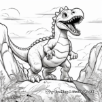 Dynamic Dinosaur Scene Coloring Pages 3