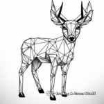 Dynamic Geometric Deer Coloring Pages 1