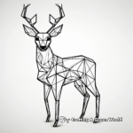 Dynamic Geometric Deer Coloring Pages 2