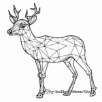Dynamic Geometric Deer Coloring Pages 3