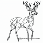 Dynamic Geometric Deer Coloring Pages 4