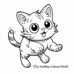 Dynamic Jumping Cat Coloring Pages 3