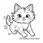 Dynamic Jumping Cat Coloring Pages 4