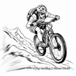 Dynamic Mountain Bike Jump Coloring Pages 1