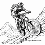 Dynamic Mountain Bike Jump Coloring Pages 2