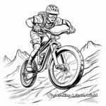 Dynamic Mountain Bike Jump Coloring Pages 3