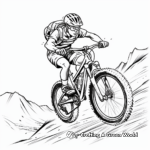 Dynamic Mountain Bike Jump Coloring Pages 4