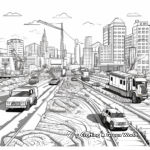 Dynamic Road Building Coloring Page 2