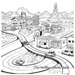 Dynamic Road Building Coloring Page 3