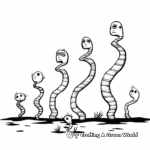 Earthworm Life Cycle Coloring Pages 4