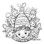 Easter Bonnet and Parade Coloring Pages 1